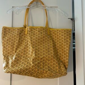 Yellow Patterned Tote Bag